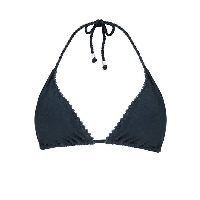 The Bennett Navy Bikini Top