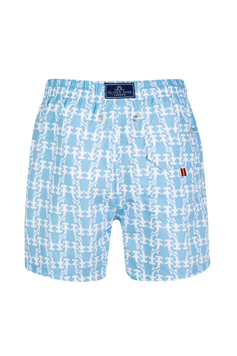 The Blue Hammerhead Shark Swim Shorts