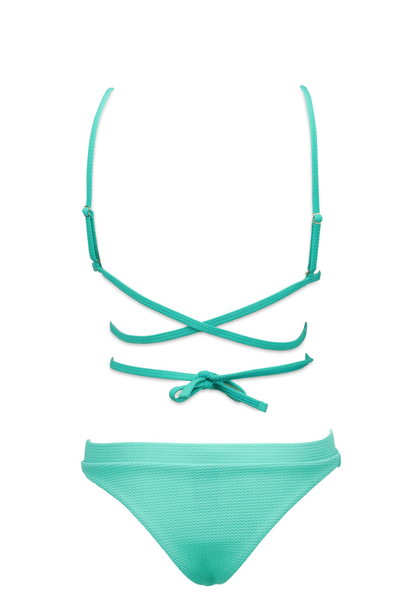 The Turquoise Isabella Triangle Top
