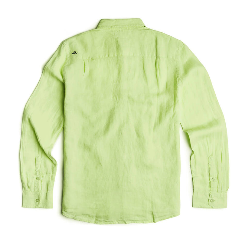 Lime Green Linen Shirt