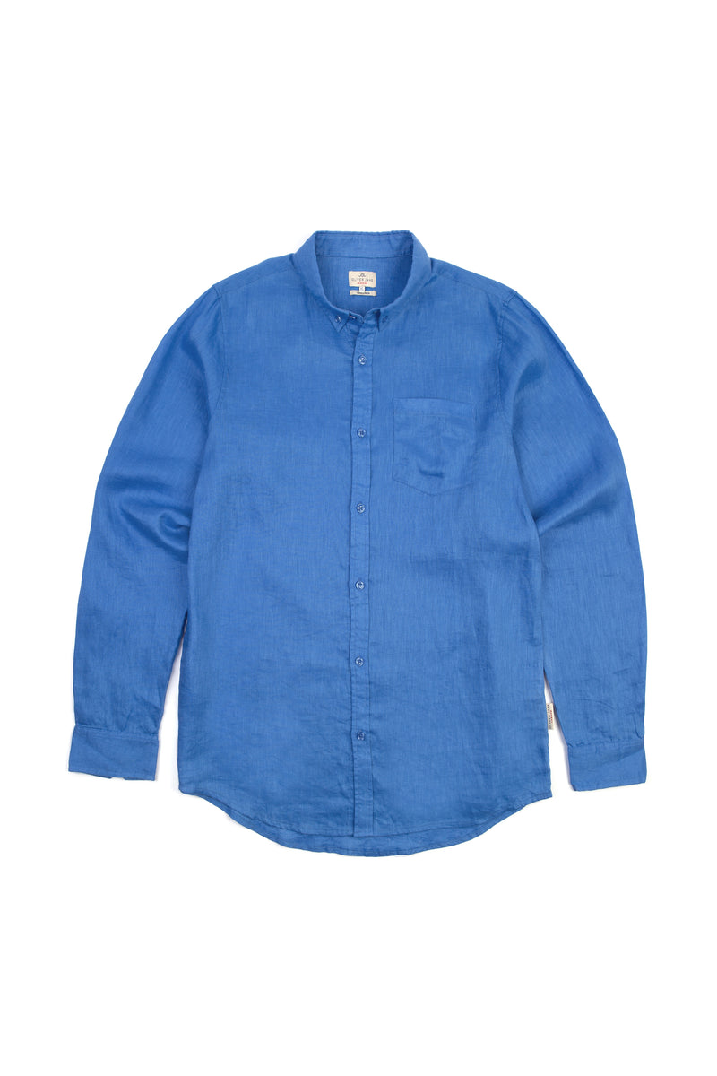 Ocean Blue Linen Shirt NEW