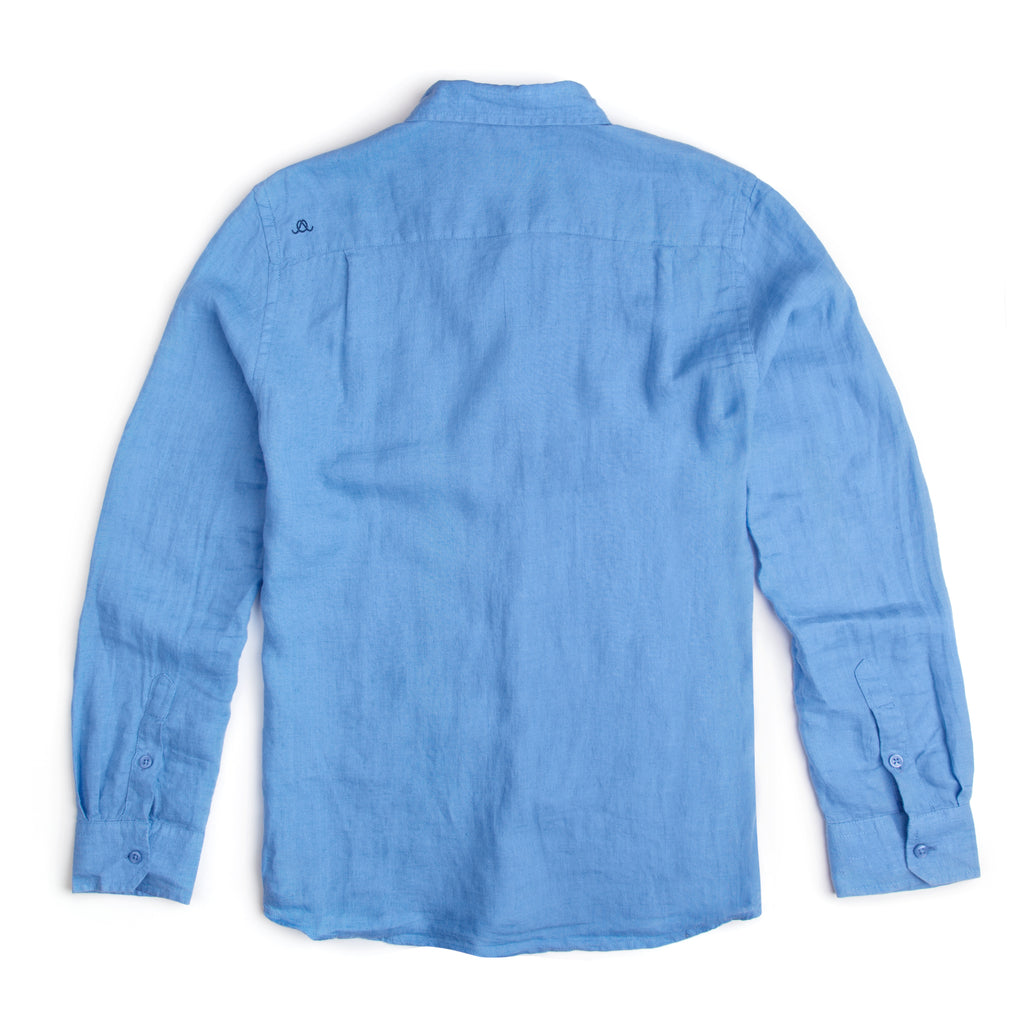 Malibu Blue Linen Shirt